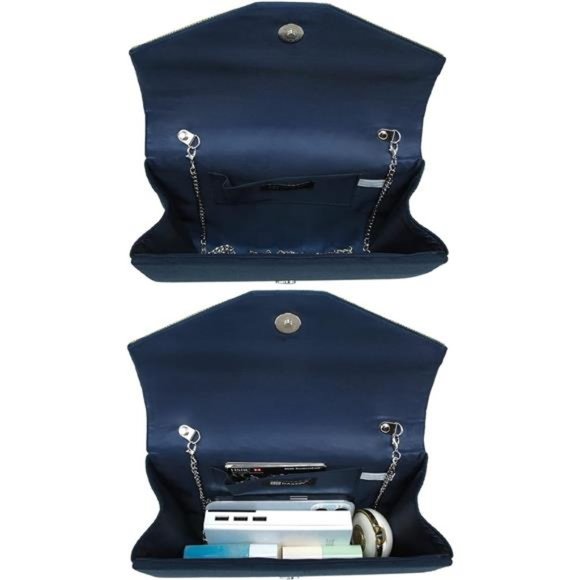 Women's Evening Bags Formal Party Clutches Wedding Purses Cocktail Prom Handbags - Picture 4 of 6